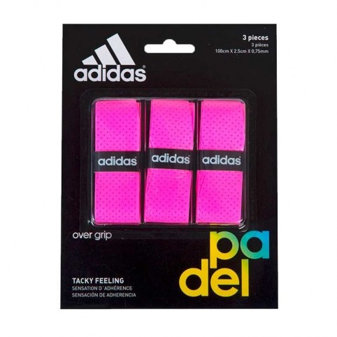 Adidas -Blister Overgrips Adidas 3 Units Pink