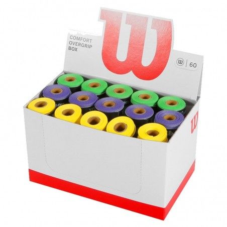 WILSON -Box of 60 Wilson Colored Overgrips