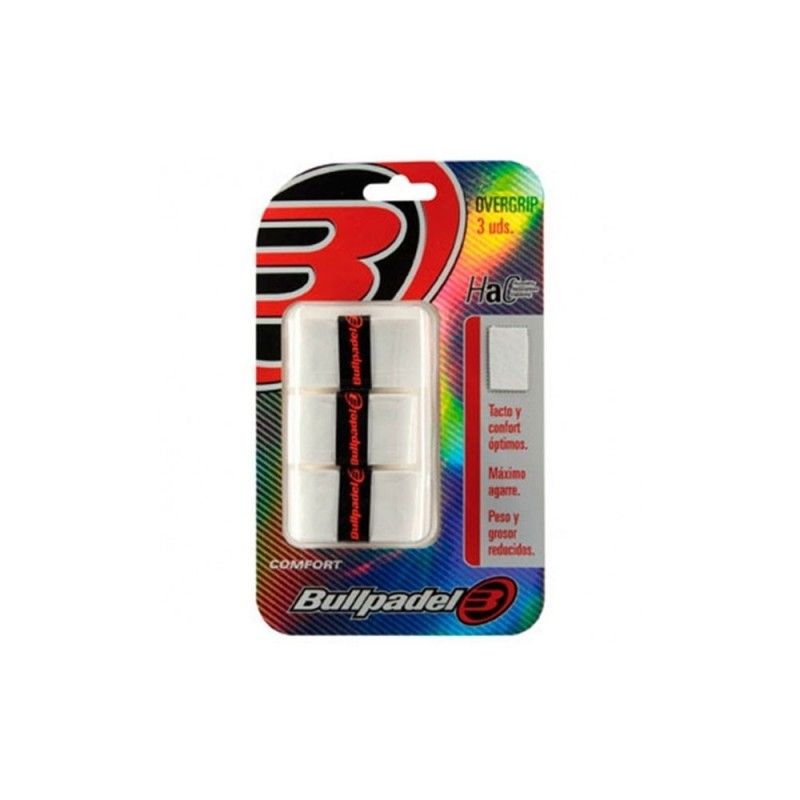 Bullpadel -WHITE Bullpadel OVERGRIPS 3 UNITS GB-1200