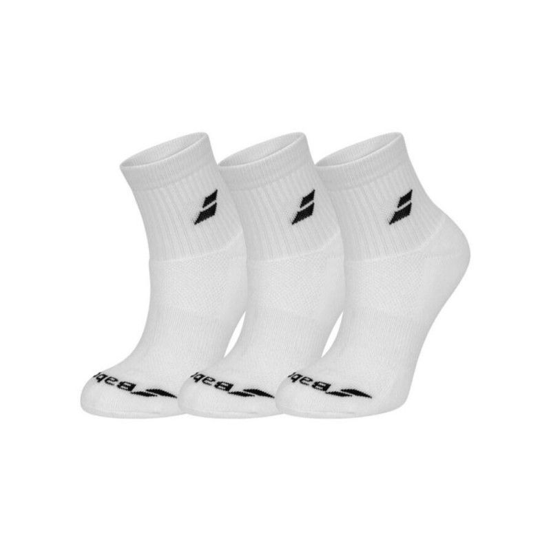 Babolat -Babolat Short Socks X3 White
