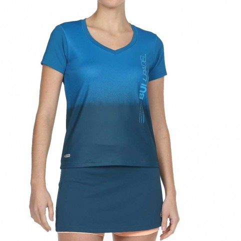 Bullpadel -Camiseta Bullpadel Eriete Azul Mujer