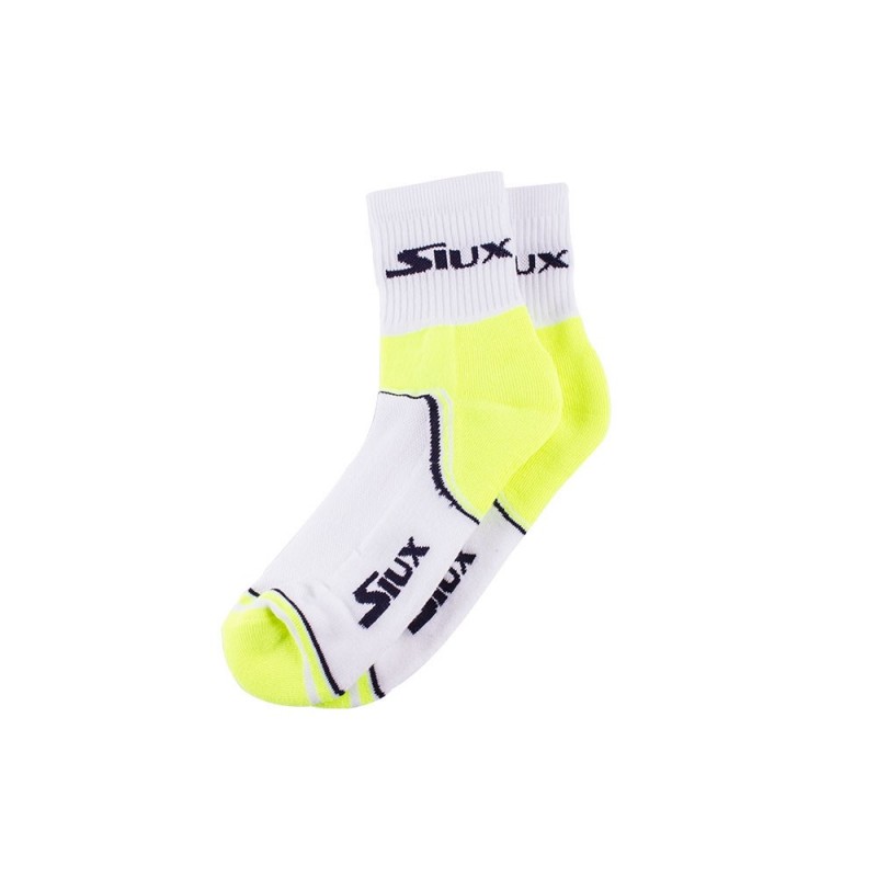 Siux -Siux Socks White Fluorescent Yellow
