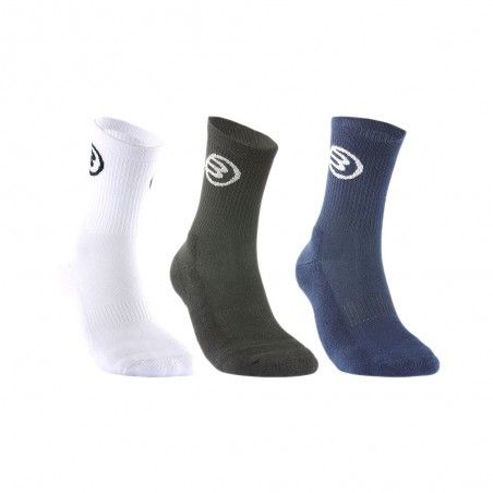 Bullpadel -Pack 3 Calcetines Bullpadel Bp-2209 Multicolor