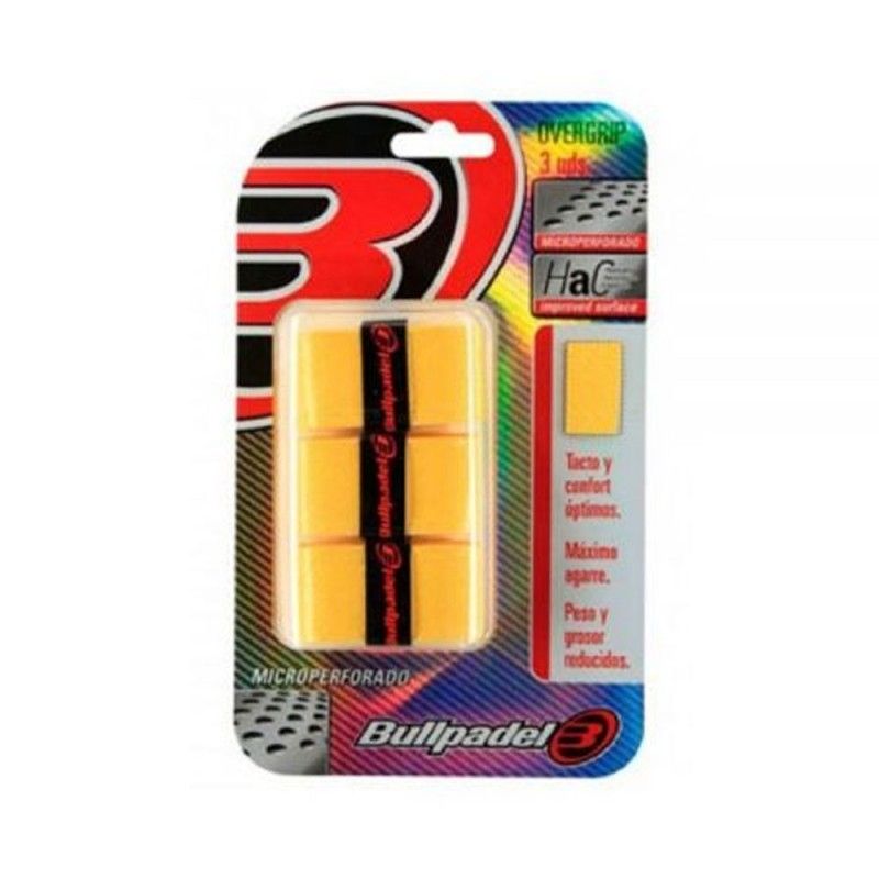 Bullpadel -Overgrip 3 Unidades Bullpadel Gb-1201 Amarelo