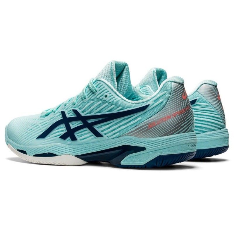Asics -Asics Solution Speed Ff 2 Blanco Azul Mujer 1042a136 403