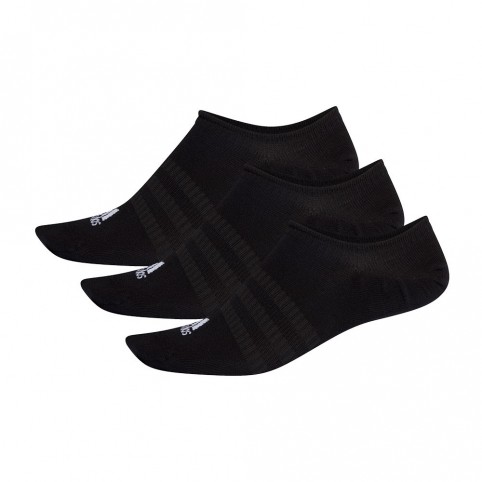 -Adidas Light Nosh 3 Pack Black Socks