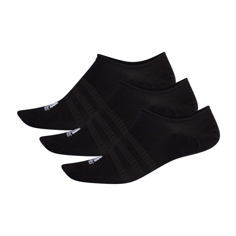 Adidas -Adidas Light Nosh 3 Pack Black Socks
