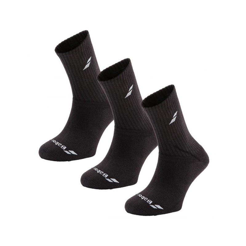 Babolat -Babolat Meias Longas x 3 pares Preto