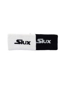 Siux -Muñequera Siux Larga Jacquard Algodon Negro Blanca