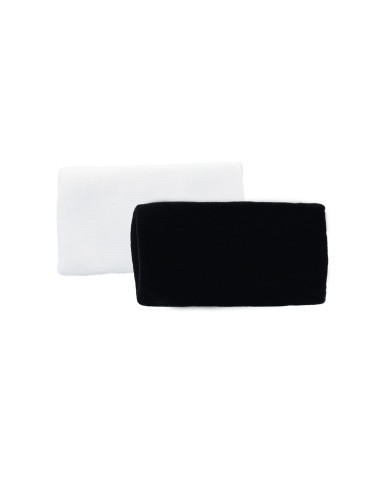 Siux -Siux Long Jacquard Cotton Wristband Black White