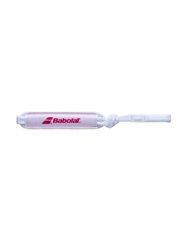 Babolat -Cordón Babolat Wrist Strap Pad Blanco Rosa