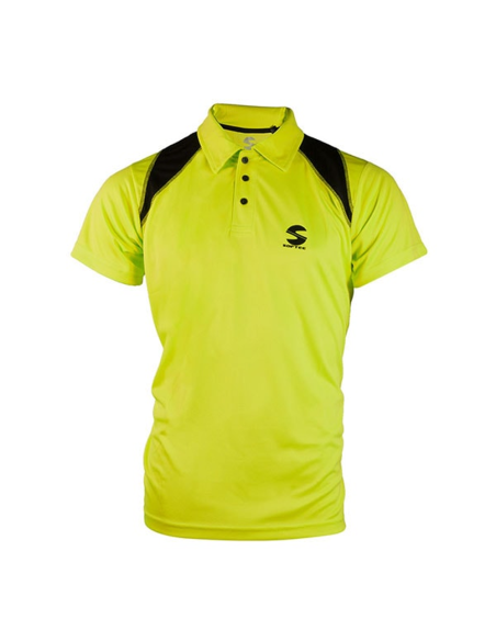 SOFTEE -Polo Padel Softee Reflex Amarillo Fluor Negro SOFTEE -Polo Padel Softee Reflex Amarillo Fluor Negro