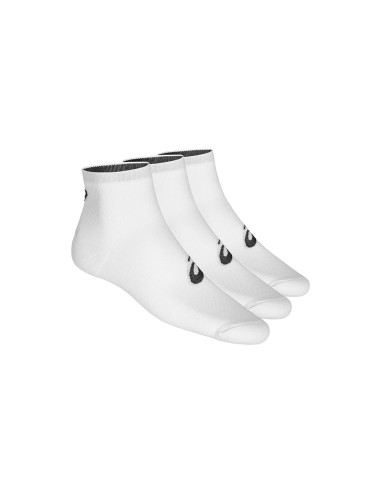 Asics -Calcetin 3ppk Quarter Sock Blanco 155205 0001