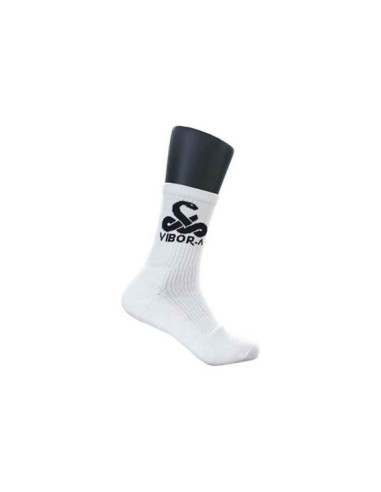 Vibor-a -Vibor -A Half Round Premium White Socks