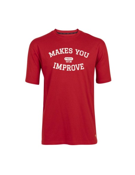 Nox -Camiseta BASIC Nox ROJA LETRAS BLANCAS