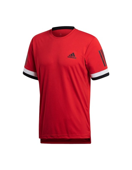 Adidas -Camiseta Club 3str Vermelha Ce1424 Adidas -Camiseta Club 3str Vermelha Ce1424