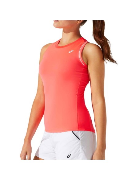 Asics -Camiseta Asics Court W Piping 2042a155 100 Mujer