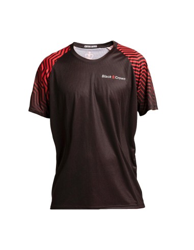 Black Crown -Camiseta Black Crown Oulu Negro-Rojo