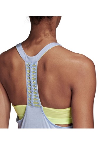 Adidas -Camiseta De Tirantes Adidas Mujer Ml Azul Cv9941