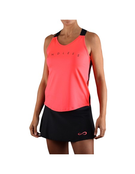 Endless -Camiseta Endless Strip Ribbon 40135 Rubi Mujer