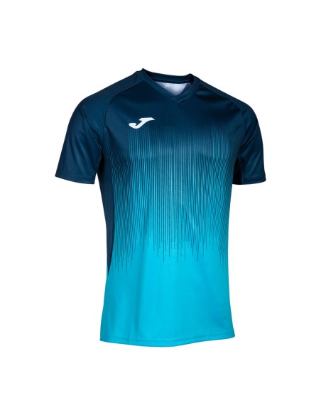 JOMA -Joma M/C Tiger 4 Turq/Navy T-shirt 102764.013 JOMA -Joma M/C Tiger 4 Turq/Navy T-shirt 102764.013