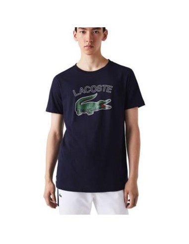 Lacoste -Camiseta Lacoste Azul Marinho-Verde Th9299166