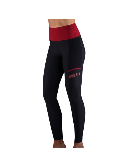 Endless -Mallas Endless Fit Pocket 40014 Black Wine Mujer