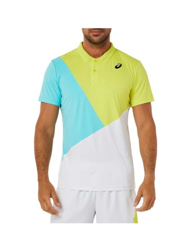 Asics -Polo Asics Masculino Court Color Block 2041a198 103