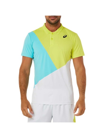 Asics -Polo Asics Masculino Court Color Block 2041a198 103 Asics -Polo Asics Masculino Court Color Block 2041a198 103