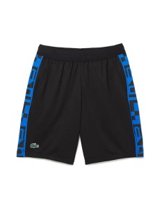 Lacoste -Lacoste Contrast Print Shorts Black Gh9378c31