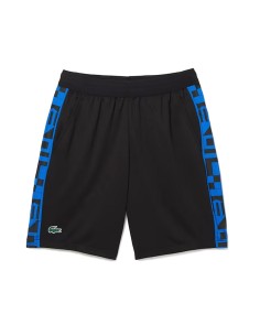 Lacoste -Lacoste Contrast Print Shorts Black Gh9378c31 2