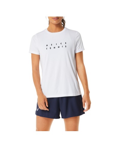 Asics -Asics Women Court Graphic Tee 2042a259-100 Woman