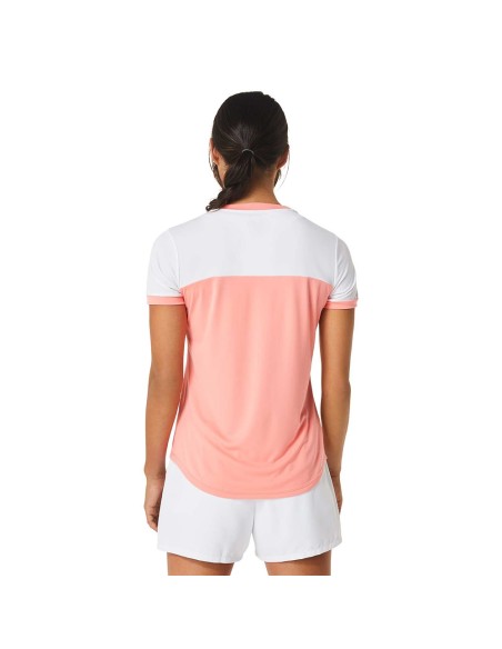 Asics -Camiseta Asics Women Court Ss Top 2042A262 MUJER