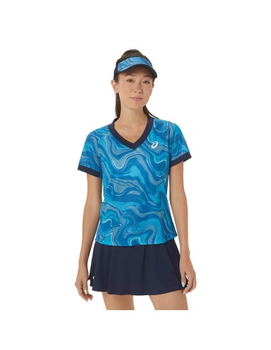 Asics -Camiseta Tirantes Asics Women Match Graphic Ss Top 2042a251-413 Mujer
