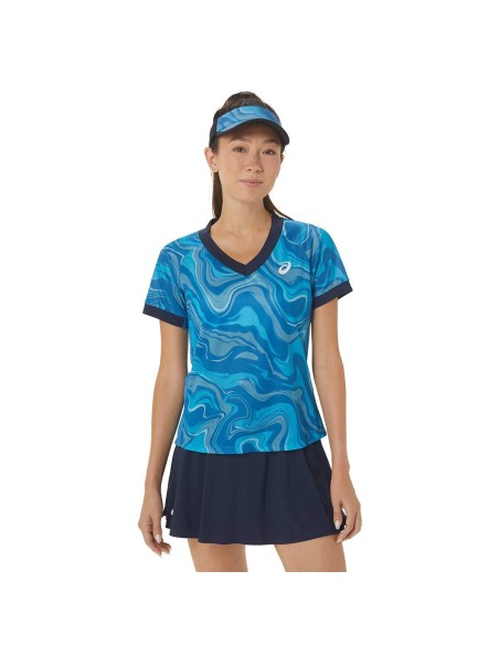 Asics -Camiseta Tirantes Asics Women Match Graphic Ss Top 2042a251-413 Mujer
