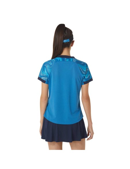 Asics -Camiseta Tirantes Asics Women Match Graphic Ss Top 2042a251-413 Mujer