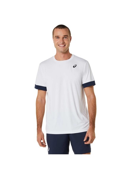 Asics -Camiseta Asics Masculina Court Ss Top 2041a255-102 Asics -Camiseta Asics Masculina Court Ss Top 2041a255-102