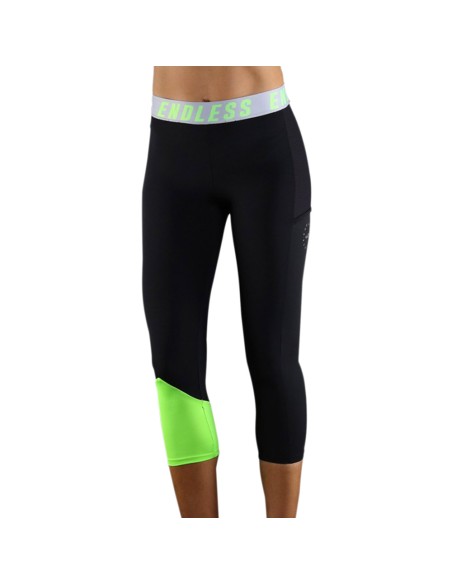 Endless -Malla Endlesss Vanity Pocket Iconic 7/8 40211 Black Green Mujer