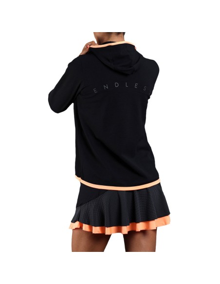 Endless -Sudadera Endless Breath 40022 Black Salmon Mujer