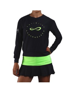 Sweatshirt Endless Inner Tech 40050 preto verde mulher