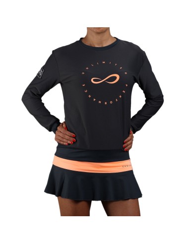 Endless -Sudadera Endless Inner Tech 40050 Black Green Mujer