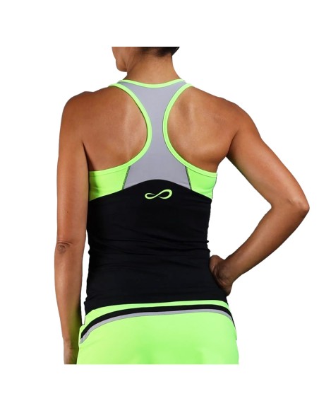 Endless -Camiseta Endless Flow 40003 Black Green Mujer