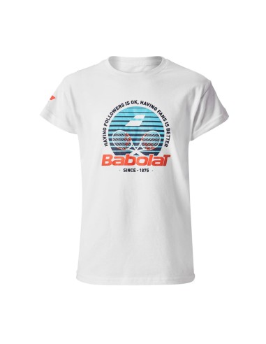 Babolat -Camiseta de algodão Babolat Exs 4bs23444 1000 Junior