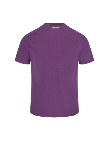 Head -Camiseta Head Performance Branca Roxa