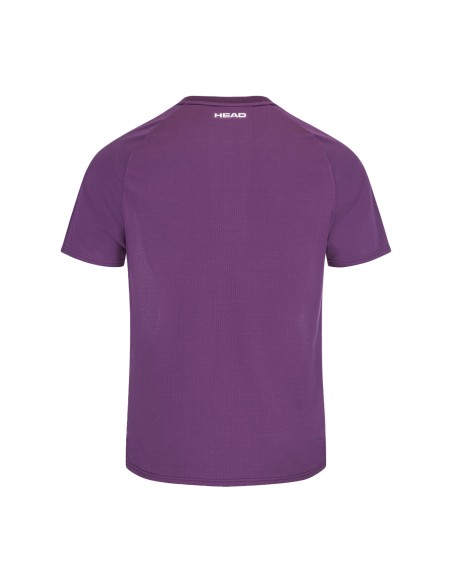 Head -Camiseta Head Performance Blanco Morado