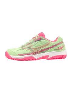 MIZUNO -Mizuno Break Shot 4 Padel Shoes Green Pink Women 2