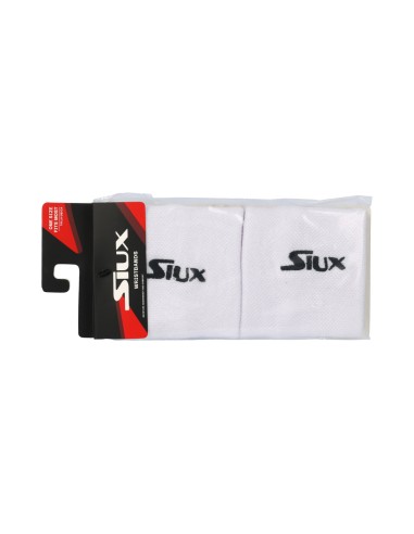Siux -Pack 2 Club Siux White Wristbands