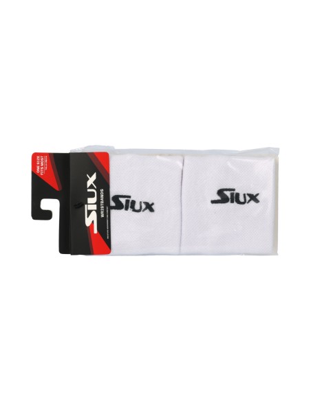 Siux -Pack of 2 White Siux Club Wristbands Siux -Pack of 2 White Siux Club Wristbands
