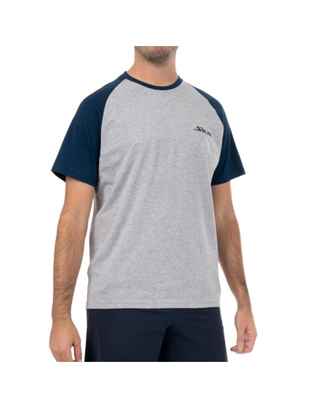 Siux -Camiseta Siux Algodon Dash Blanco/Negro