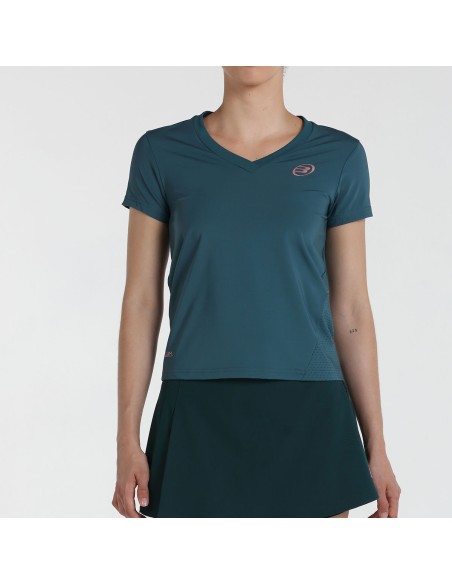Bullpadel -Camiseta Bullpadel Evito Verde Bosque Mujer